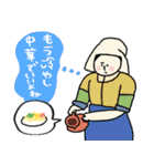 名画の母、夏休みで燃え尽きる★pocaママ（個別スタンプ：6）