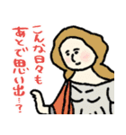 名画の母、夏休みで燃え尽きる★pocaママ（個別スタンプ：32）