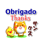 ポルトガル語ブラジル,英語,日本語 連絡用（個別スタンプ：7）