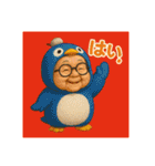 チビ婆ちゃまと赤ブチメガネちゃんです。（個別スタンプ：14）