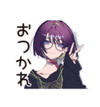 サブカル女子★推しバンド解散ショック（個別スタンプ：3）