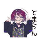 サブカル女子★推しバンド解散ショック（個別スタンプ：36）