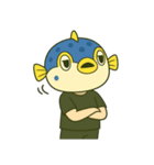 無言のハコフグ（個別スタンプ：6）