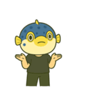 無言のハコフグ（個別スタンプ：8）