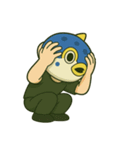 無言のハコフグ（個別スタンプ：9）