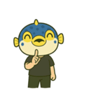 無言のハコフグ（個別スタンプ：15）