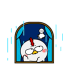 ニワトリ de あーる★暑い夏（個別スタンプ：8）