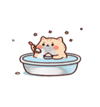 お風呂猫 ちょっとリラックス,（個別スタンプ：11）