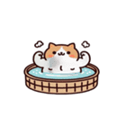 お風呂猫 スイカを食べる,（個別スタンプ：31）