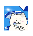 しろいわんこCleverのなつたび（個別スタンプ：4）