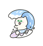 しろいわんこCleverのなつたび（個別スタンプ：5）