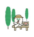 しろいわんこCleverのなつたび（個別スタンプ：8）