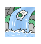 しろいわんこCleverのなつたび（個別スタンプ：9）