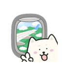 しろいわんこCleverのなつたび（個別スタンプ：14）