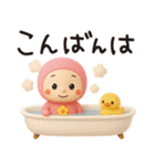 ぴんくまん日常✿3Dちびドール（はな子）（個別スタンプ：19）