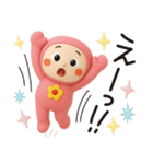 ぴんくまん日常✿3Dちびドール（はな子）（個別スタンプ：27）