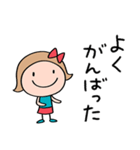 心の中のつぶやき☆リボンのマルン（個別スタンプ：34）