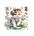 思いやりの真夏の水彩猫❁⃘*（個別スタンプ：2）