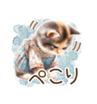 思いやりの真夏の水彩猫❁⃘*（個別スタンプ：18）