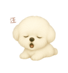 ワンだふる｜ビションフリーゼ【台湾語】（個別スタンプ：6）