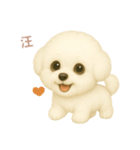 ワンだふる｜ビションフリーゼ【台湾語】（個別スタンプ：8）