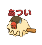 溶けてる文鳥（個別スタンプ：8）