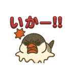 溶けてる文鳥（個別スタンプ：10）