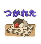溶けてる文鳥（個別スタンプ：13）