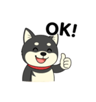 黒柴ナナちゃん日常会話（個別スタンプ：7）