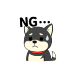 黒柴ナナちゃん日常会話（個別スタンプ：9）