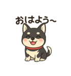 黒柴ナナちゃん日常会話（個別スタンプ：19）