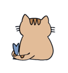 ちょっと可愛い猫と魚（個別スタンプ：1）