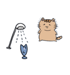 ちょっと可愛い猫と魚（個別スタンプ：22）