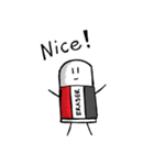 消しゴムくん。（個別スタンプ：4）