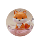 きつねきつねカプセルトイ（個別スタンプ：5）