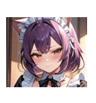 猫耳の紫髪 ＆ 見下すようなドヤ顔0（個別スタンプ：15）