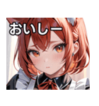 猫耳の赤髪 ＆ 可愛い拗ね顔（個別スタンプ：31）