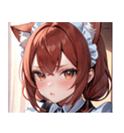 猫耳の赤髪 ＆ 可愛い拗ね顔0（個別スタンプ：7）