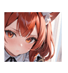 猫耳の赤髪 ＆ 可愛い拗ね顔0（個別スタンプ：8）
