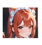 猫耳の赤髪 ＆ 可愛い拗ね顔0（個別スタンプ：13）