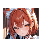 猫耳の赤髪 ＆ 可愛い拗ね顔0（個別スタンプ：17）