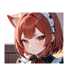 猫耳の赤髪 ＆ 可愛い拗ね顔0（個別スタンプ：18）