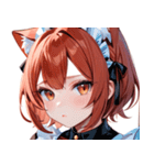 猫耳の赤髪 ＆ 可愛い拗ね顔0（個別スタンプ：25）