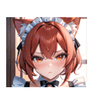 猫耳の赤髪 ＆ 可愛い拗ね顔0（個別スタンプ：27）