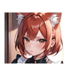 猫耳の赤髪 ＆ 可愛い拗ね顔0（個別スタンプ：28）