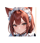 猫耳の赤髪 ＆ 可愛い拗ね顔0（個別スタンプ：29）