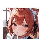 猫耳の赤髪 ＆ 可愛い拗ね顔0（個別スタンプ：32）