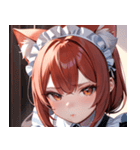 猫耳の赤髪 ＆ 可愛い拗ね顔0（個別スタンプ：33）