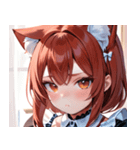 猫耳の赤髪 ＆ 可愛い拗ね顔0（個別スタンプ：37）
