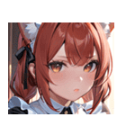 猫耳の赤髪 ＆ 可愛い拗ね顔0（個別スタンプ：38）